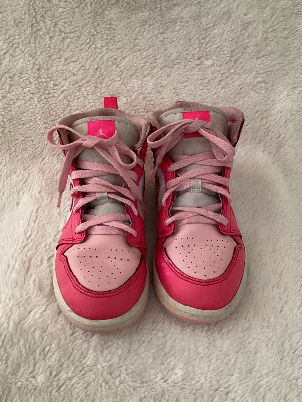 Kids Sz 2.5 Nike Air Jordan Pink Basketball Sneaker